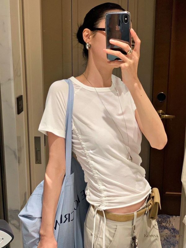 SS448 春季 好好看抽繩上衣 