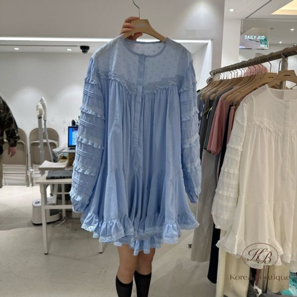Kr94 夏裝 高單家的法式泡泡袖洋裝 