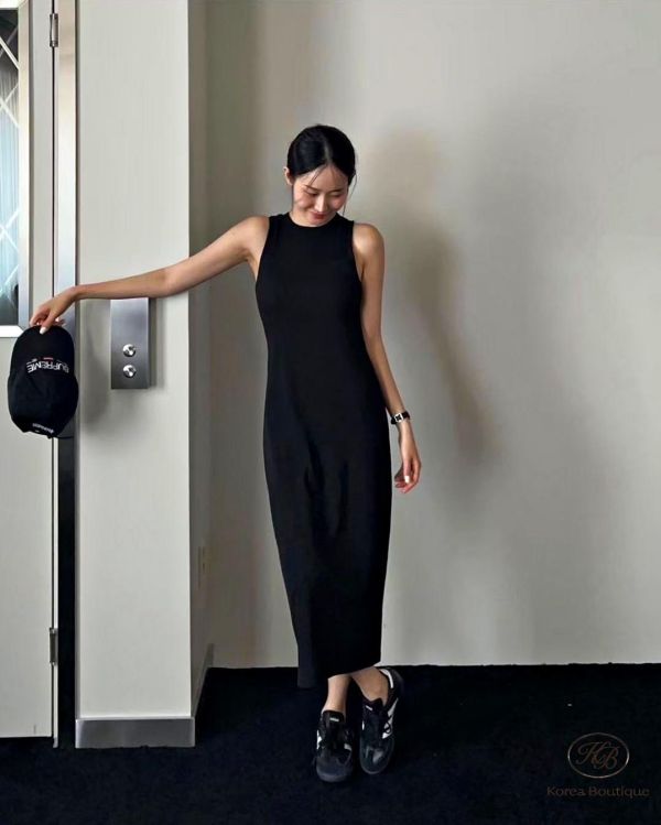 SS109 春季 消肩背心棉洋裝 