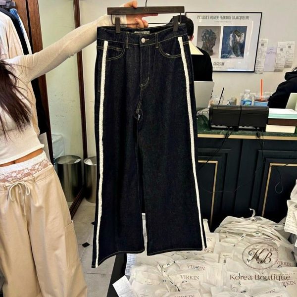 SS277 春季 原色丹寧運動設計牛仔褲 