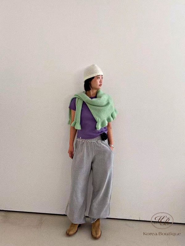 Fw186 秋季 下擺花邊開襟衫 