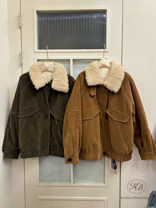 Fw500 冬季 可拆毛毛領夾克外套 