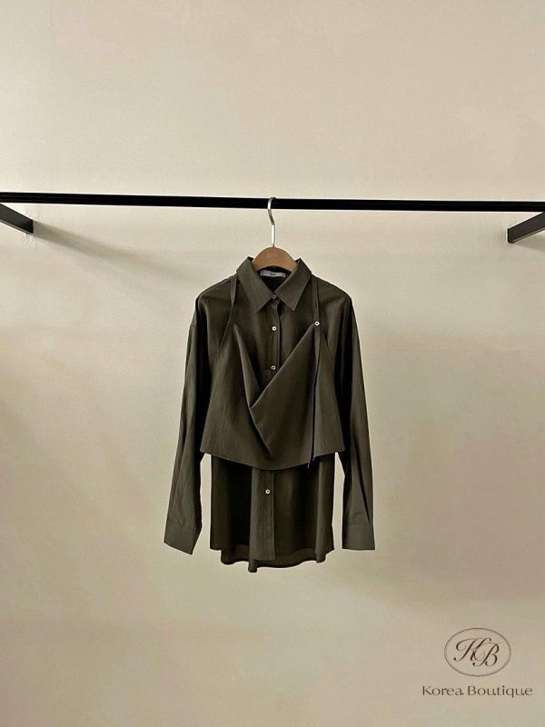 SS170 春季 兩件式質感襯衫 