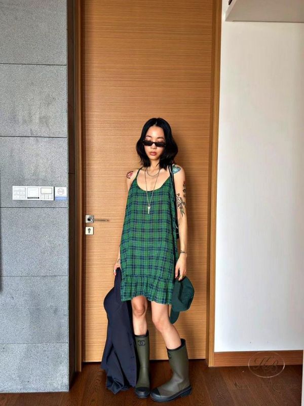 SS346 春季 好好看的格子洋裝 