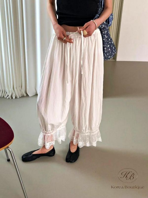 SS565 夏季 好美的蕾絲邊褲 