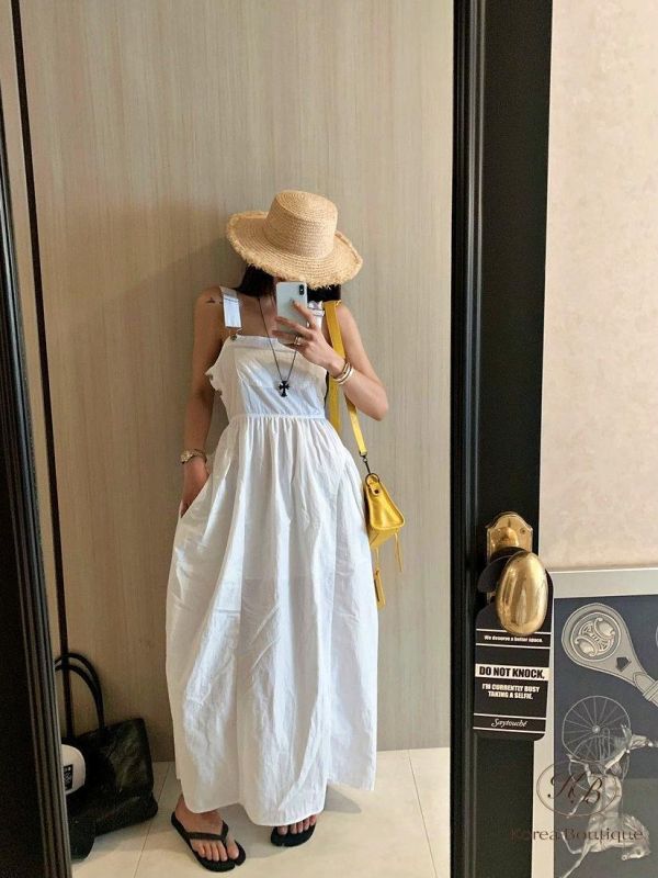 SS594 夏季 好美的吊帶長裙 