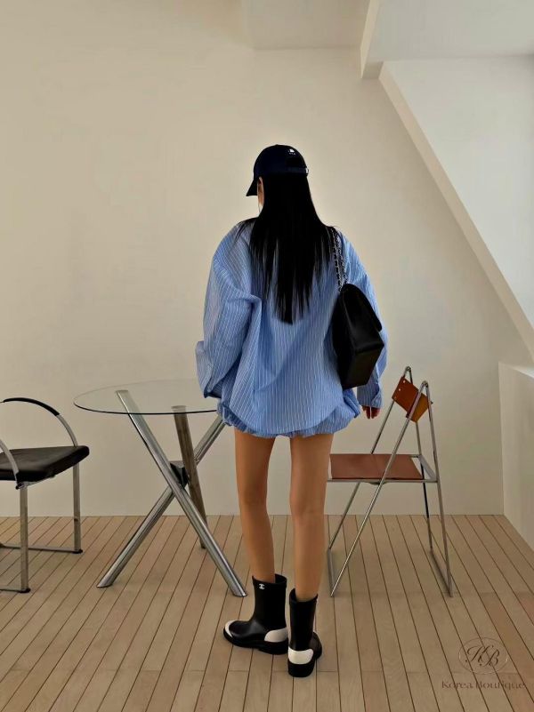 SS178 春季 條紋襯衫套裝 