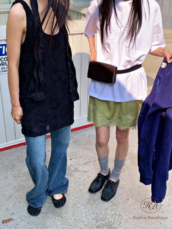 SS202 春季 繡花長版背心 