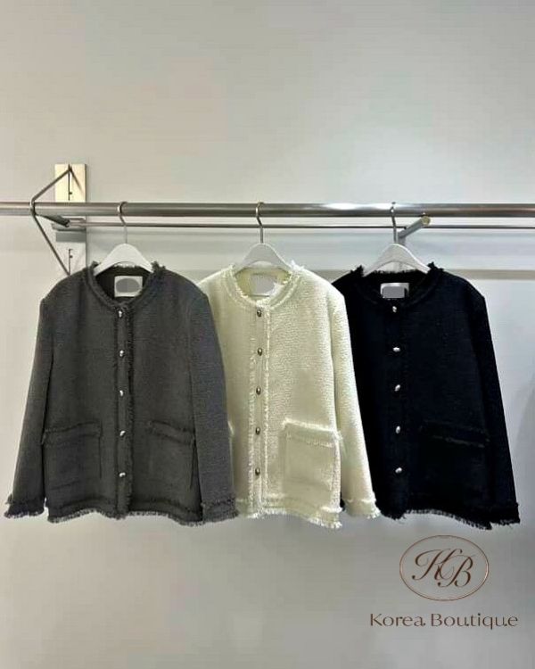Fw245 秋季 小香外套 自留灰色 
