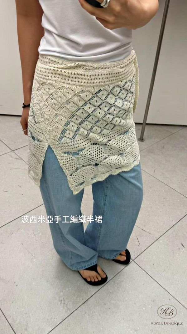 SS579 夏季 波希米亞手工編織套裝 
