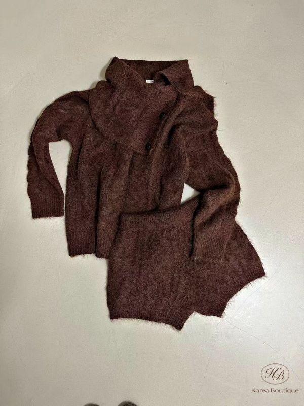 FWKR68 冬季 針織三件式套裝 