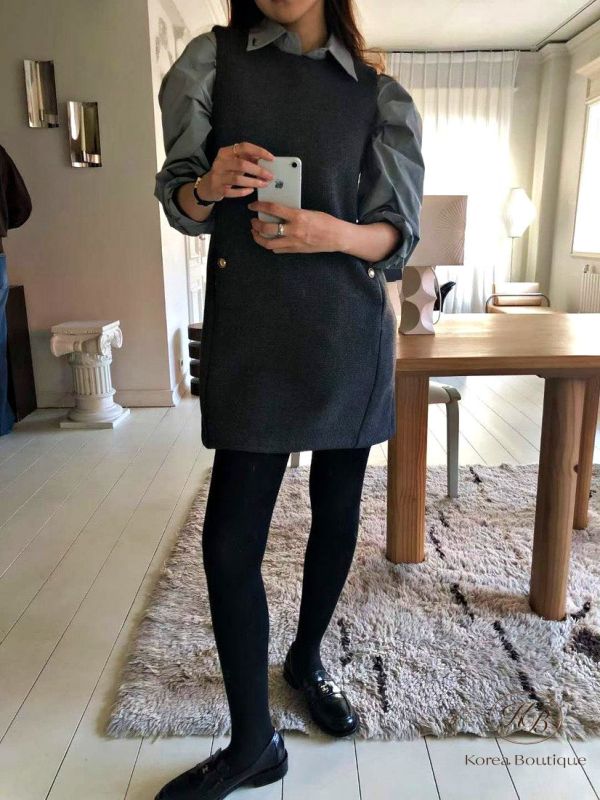 FWKR27 冬季 背心洋裝 有口袋 