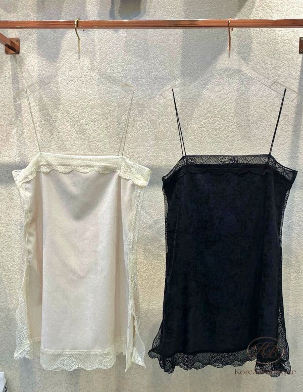 FWKR79 冬季 絲絨感蕾絲長上衣 