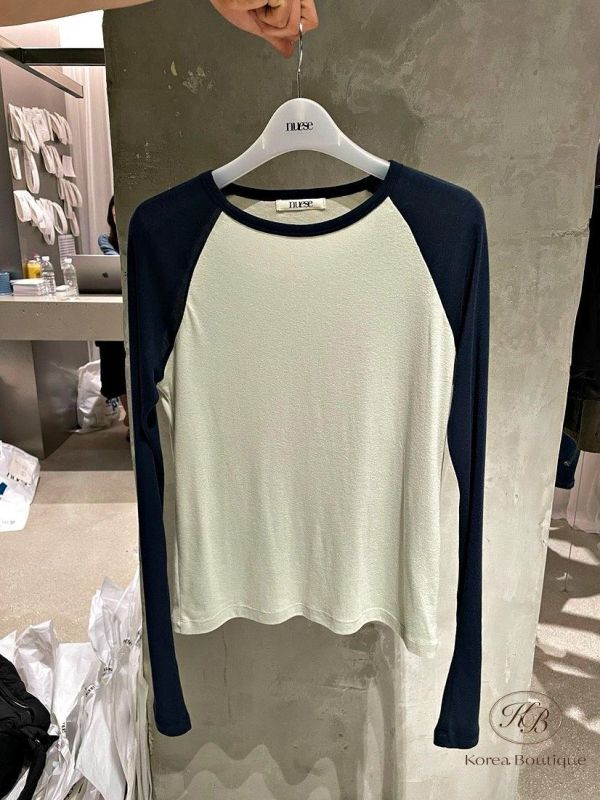 FW2615 秋季 撞色長袖上衣 