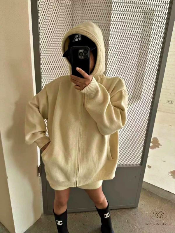 SS05 冬季 休閒針織短褲套裝 