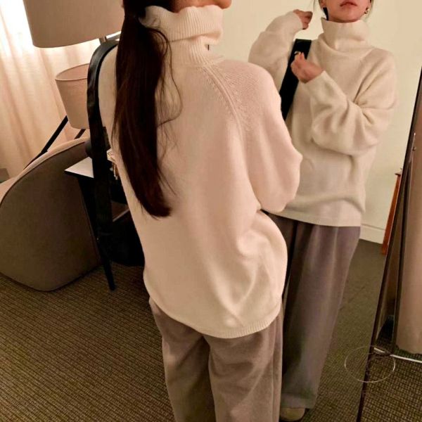 Fw432 冬季 高領套頭毛衣 