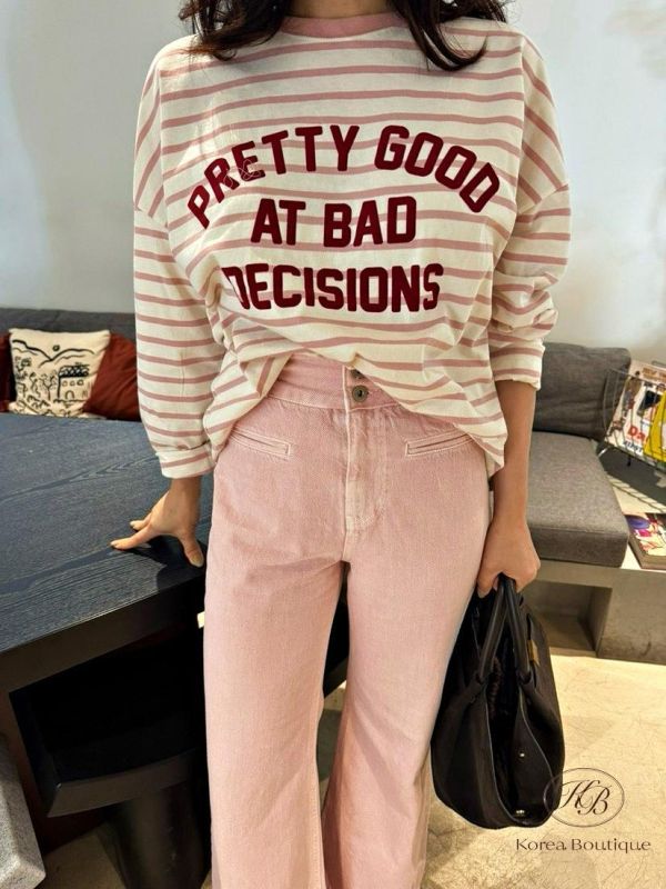 SS245 春季 顏色春天好看的版型牛仔褲 