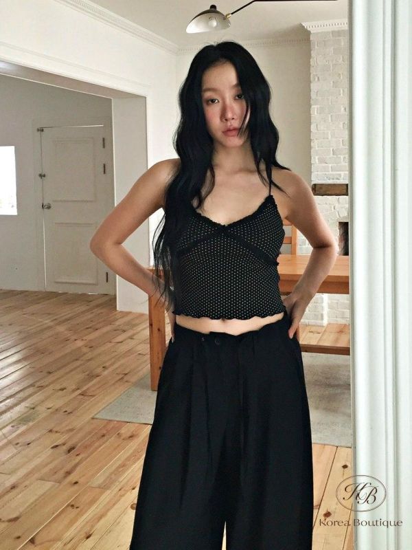 SS268 春季 木耳花邊背心 