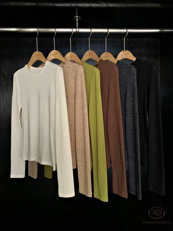 Fw450 冬季 簡約彈性上衣 