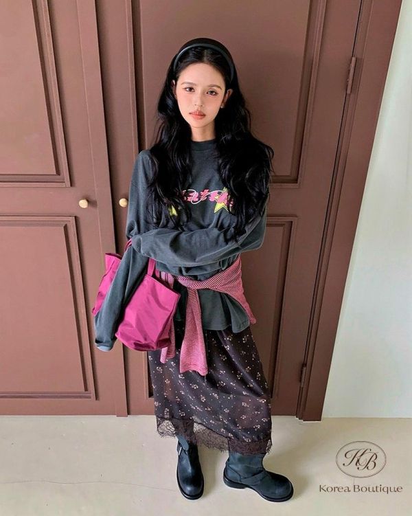 FW2707 秋季 秋冬也需要好看的碎花裙 