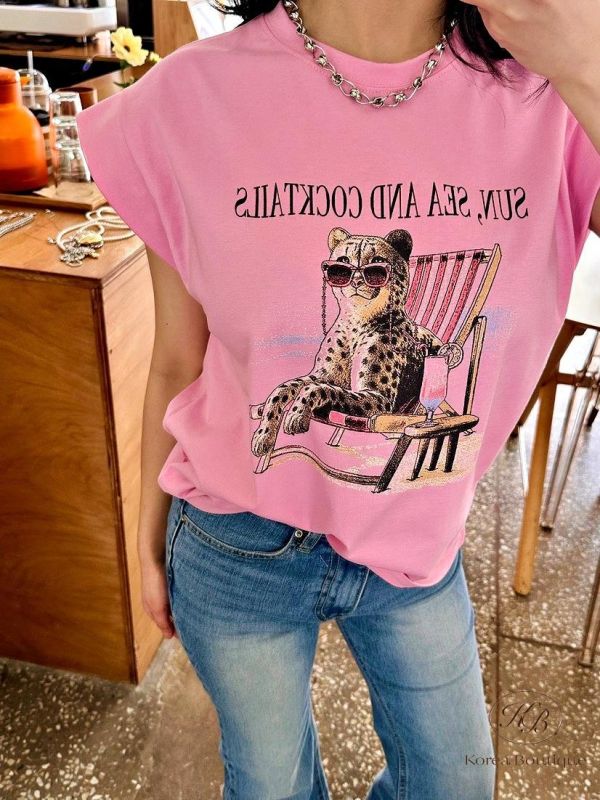 SS370 春季 墨鏡豹豹上衣 