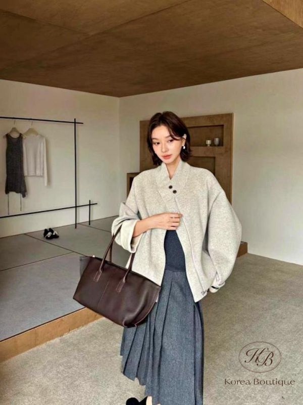FW2778 秋季 手袖反折有可愛顏色的大衣 
