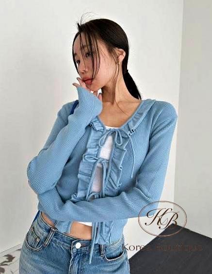 SS91 春季 荷葉邊設計上衣 