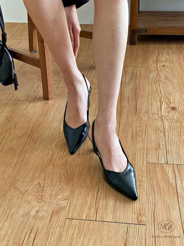 SS140 春季 尖頭亮眼跟鞋 四公分 