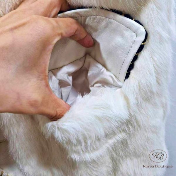 Fw502 冬季 毛毛小香背心 