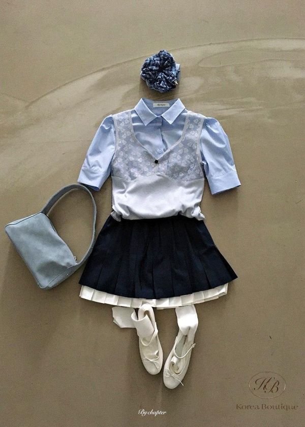 SS336 春季 短版條紋襯衫 不含外罩背心 