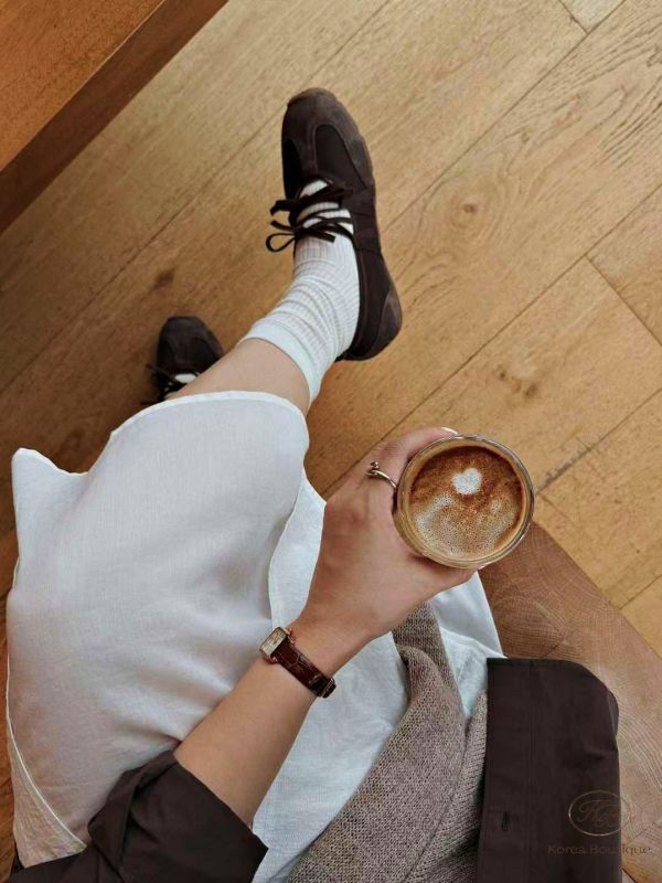 Fw236 秋季 Ribbon Mood Sneakers蝴蝶結氛圍運動鞋 (豬皮絨面皮) 