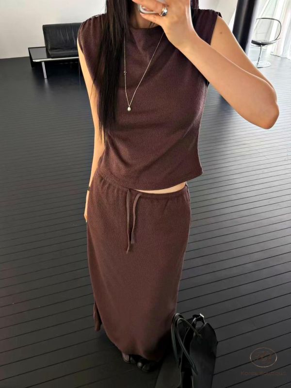 SS175 春季 棉質長裙套裝 