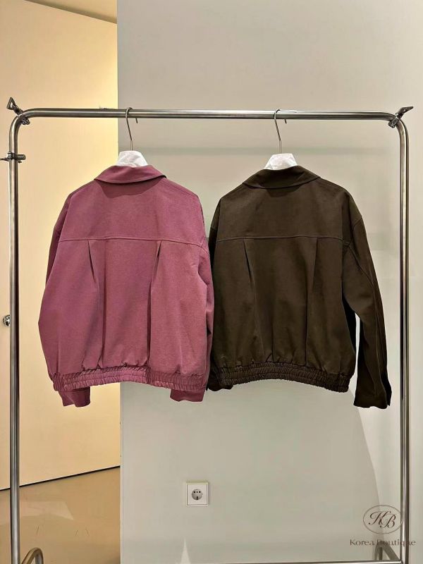 SS171 春季 版型好好看的麂皮棒球外套 