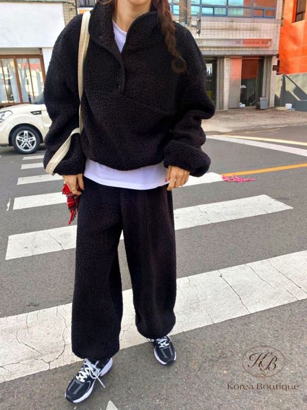 Fw473 冬季 羊羔毛套裝 