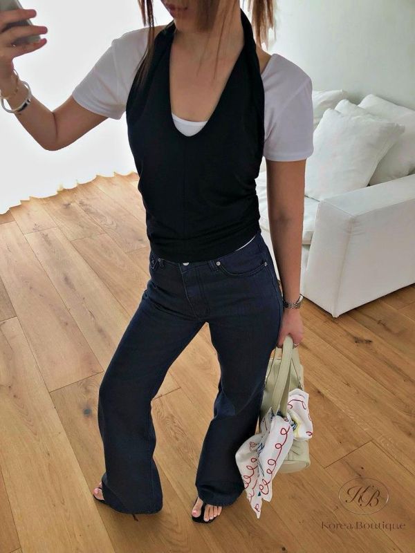 SS429 春季 V領素面上衣 