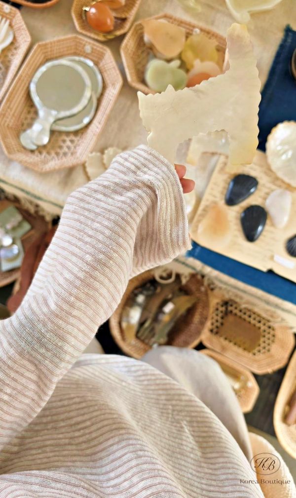 SS375 春季 混亞麻條紋上衣 