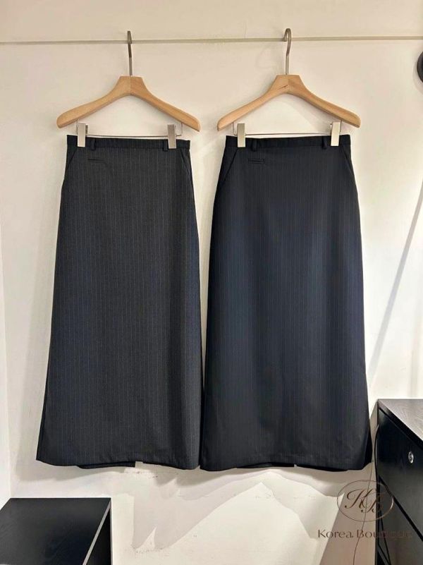 SS285 春季 條紋西裝半身裙 
