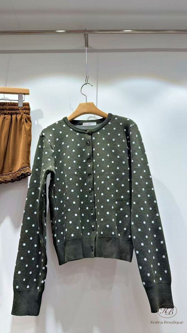 Fw153 秋季 點點針織外套 