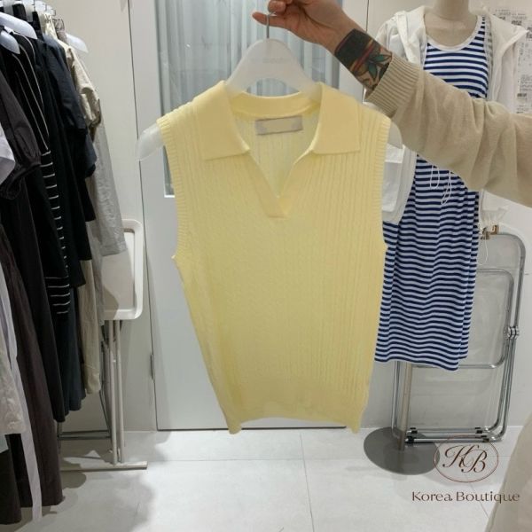 Su77 夏裝 顏色好看的針織polo衫 