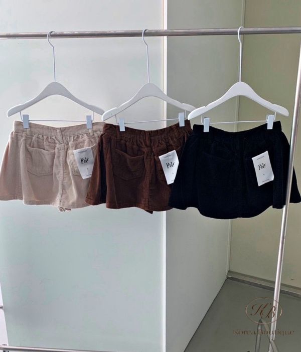 Fw486 冬季 燈芯絨A字裙 