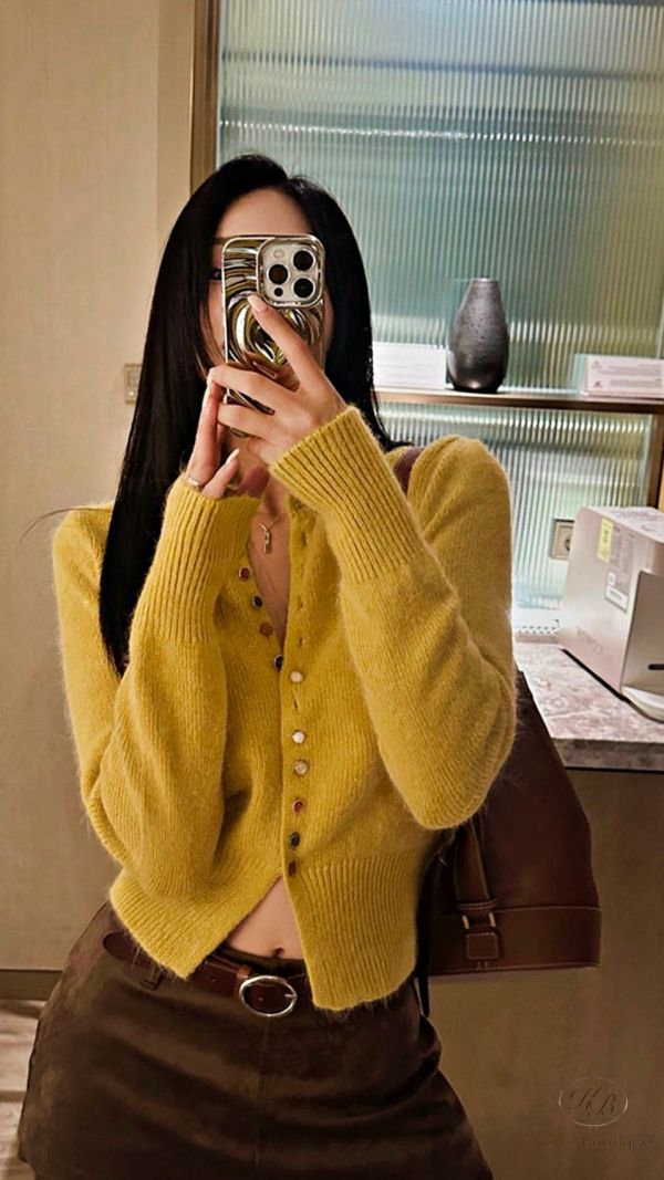 Fw417 秋季 顏色都好好看的排扣開襟外套 