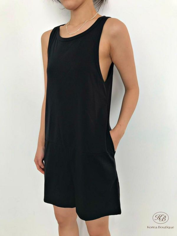 SS418 春季 質感連身短褲 