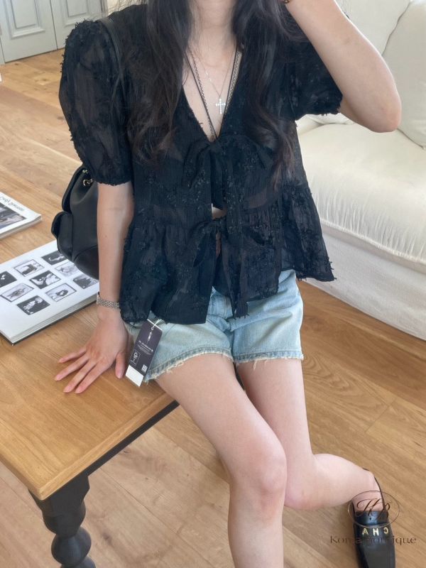 Su10 夏裝 正反兩穿透膚上衣 