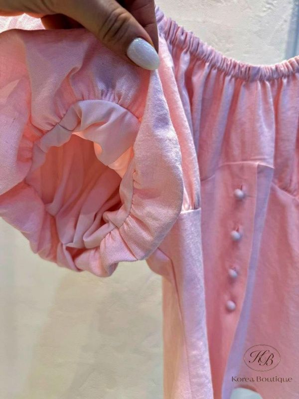 SS332 春季 縮腰可拉平口上衣 