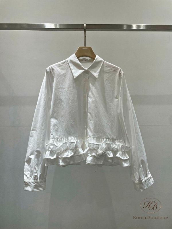 SS92 春季 下擺波浪造型襯衫 