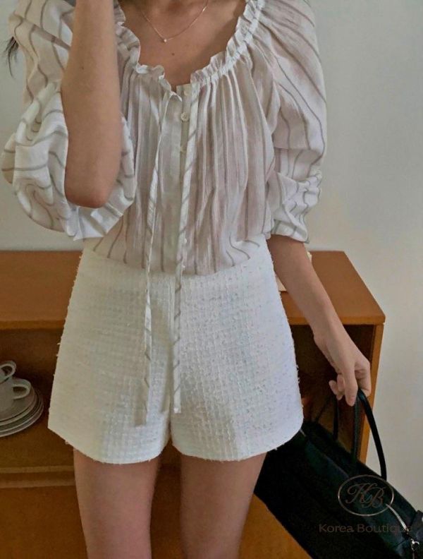 SS230 春季 天絲綁帶襯衫 