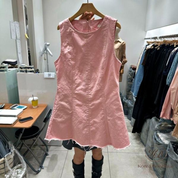 SS181 春季 丹寧背心洋裝 