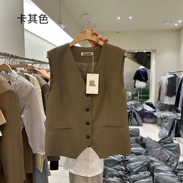 Spv40 春裝 俐落剪裁西裝背心 