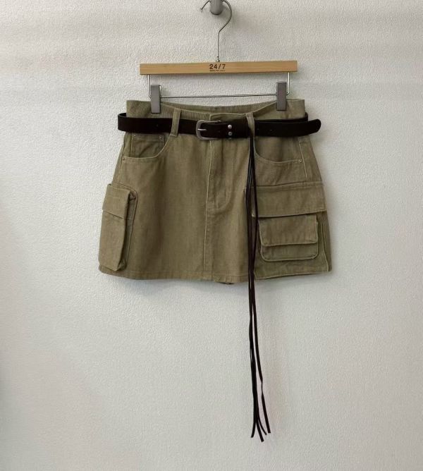 Fw209 秋季 附腰帶工裝褲裙 