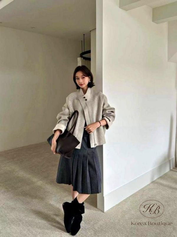 FW2778 秋季 手袖反折有可愛顏色的大衣 